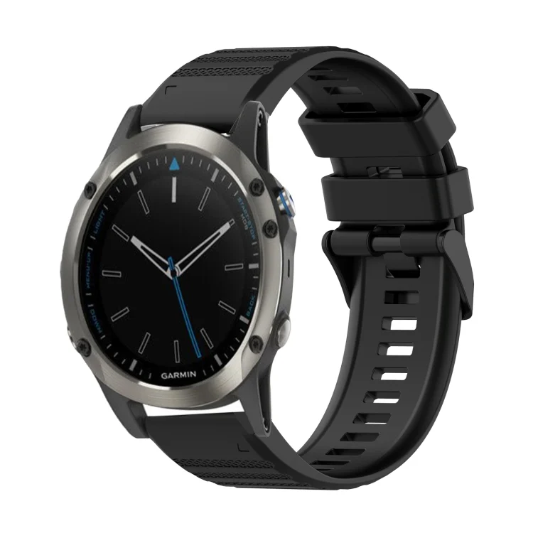 22mm Horizontal Texture Silicone Watch Band with Removal Tool