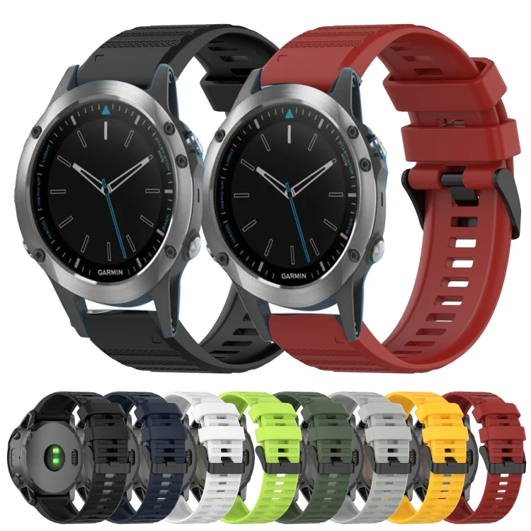 SYA002012511_B1.webp 22mm Horizontal Texture Silicone Watch Band with Removal Tool - Image 2
