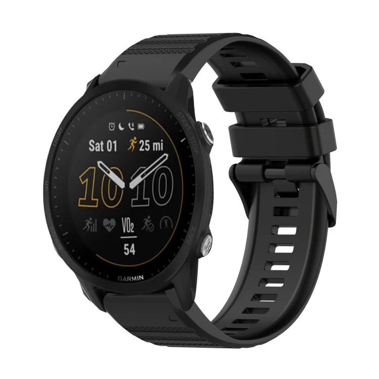 22mm Horizontal Texture Silicone Watch Band with Removal Tool