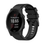 22mm Horizontal Texture Silicone Watch Band with Removal Tool