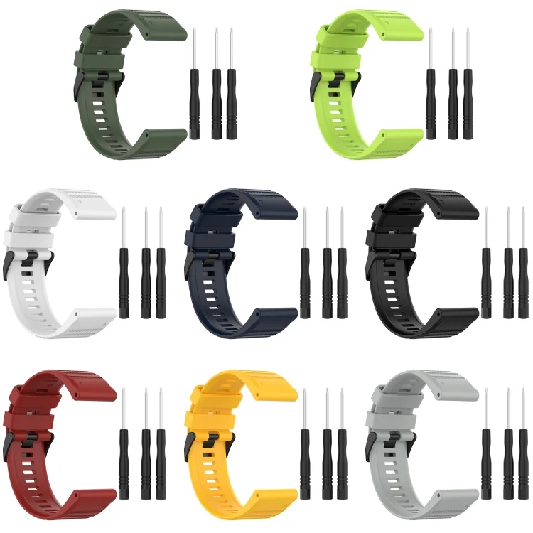SYA002012515_B2.webp 22mm Horizontal Texture Silicone Watch Band with Removal Tool - Image 3
