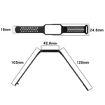 Loop Two-Color Breathable Silicone Watch Band - Image 4