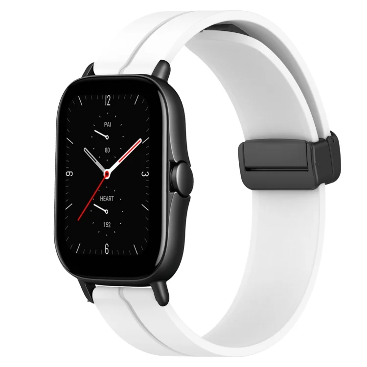 20mm Solid Color Magnetic Clasp Silicone Watch Band