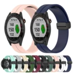 20mm Solid Color Magnetic Clasp Silicone Watch Band - Image 2