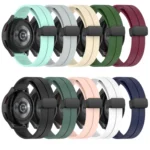 20mm Solid Color Magnetic Clasp Silicone Watch Band - Image 3