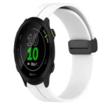 20mm Solid Color Magnetic Clasp Silicone Watch Band