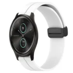 20mm Solid Color Magnetic Clasp Silicone Watch Band