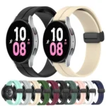 20mm Solid Color Magnetic Clasp Silicone Watch Band - Image 2