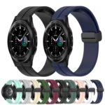 20mm Solid Color Magnetic Clasp Silicone Watch Band - Image 2