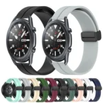 22mm Solid Color Magnetic Clasp Silicone Watch Band - Image 2