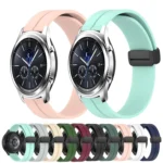 22mm Solid Color Magnetic Clasp Silicone Watch Band - Image 2