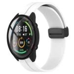 22mm Solid Color Magnetic Clasp Silicone Watch Band