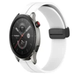 22mm Solid Color Magnetic Clasp Silicone Watch Band