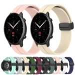 22mm Solid Color Magnetic Clasp Silicone Watch Band - Image 2