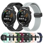 22mm Solid Color Magnetic Clasp Silicone Watch Band - Image 2