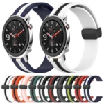22mm Folding Magnetic Clasp Silicone Watch Band - Image 2
