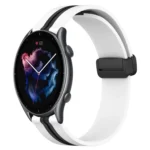 22mm Folding Magnetic Clasp Silicone Watch Band