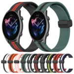 22mm Folding Magnetic Clasp Silicone Watch Band - Image 2