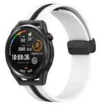 22mm Folding Magnetic Clasp Silicone Watch Band