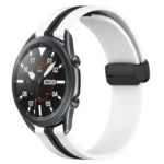 22mm Folding Magnetic Clasp Silicone Watch Band