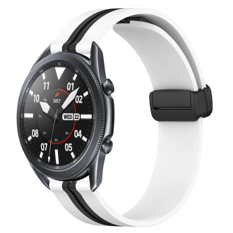 22mm Folding Magnetic Clasp Silicone Watch Band