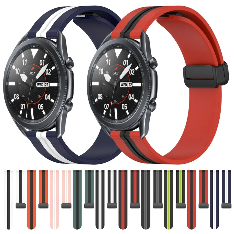 SYA002028201_B1.webp 22mm Folding Magnetic Clasp Silicone Watch Band - Image 2