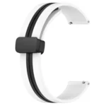 22mm Folding Magnetic Clasp Silicone Watch Band - Image 6