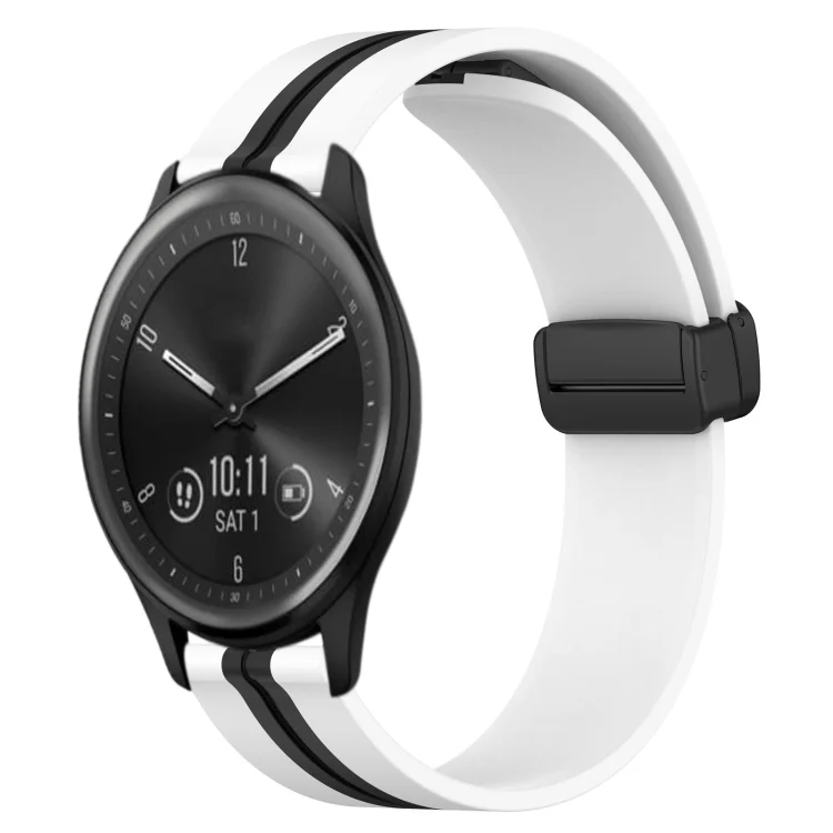 20mm Folding Magnetic Clasp Silicone Watch Band