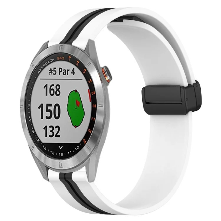 20mm Folding Magnetic Clasp Silicone Watch Band