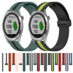 20mm Folding Magnetic Clasp Silicone Watch Band - Image 2