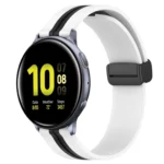 20mm Folding Magnetic Clasp Silicone Watch Band