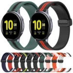 20mm Folding Magnetic Clasp Silicone Watch Band - Image 2