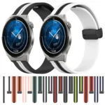 20mm Folding Magnetic Clasp Silicone Watch Band - Image 2
