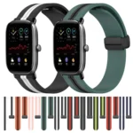 20mm Folding Magnetic Clasp Silicone Watch Band - Image 2