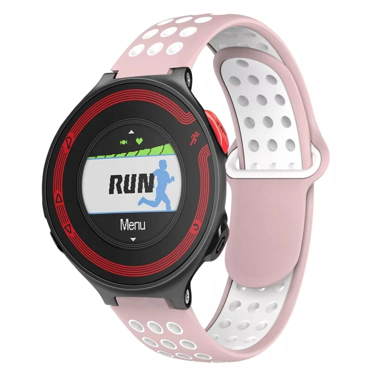 Two-Color Punched Breathable Silicone Watch Band