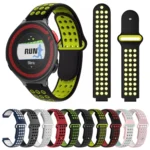 Two-Color Punched Breathable Silicone Watch Band - Image 2