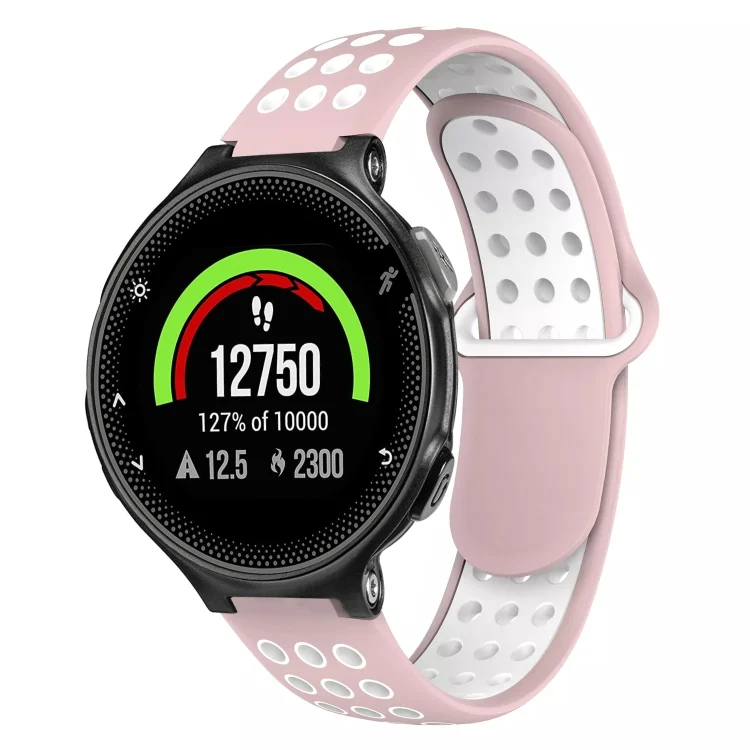 Two-Color Punched Breathable Silicone Watch Band