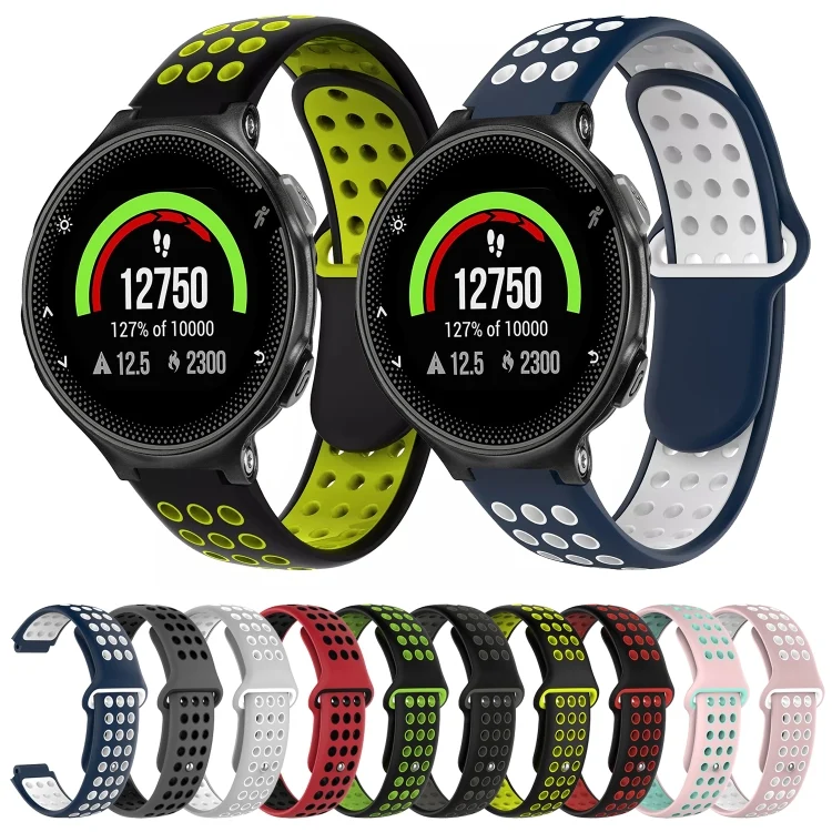 SYA002029603_B1.webp Two-Color Punched Breathable Silicone Watch Band - Image 2