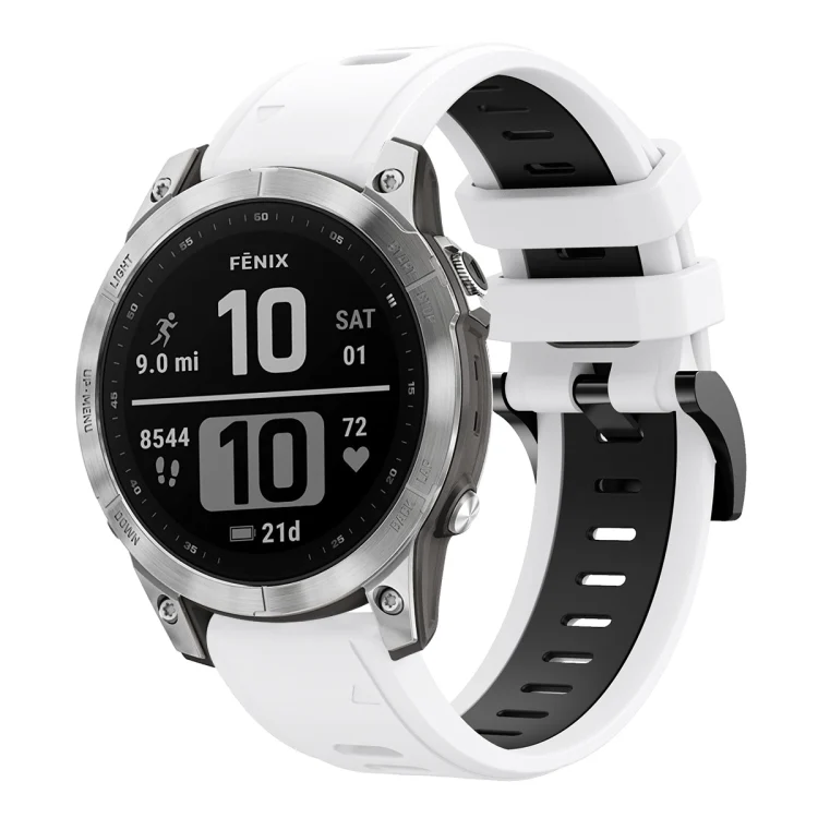 22mm Two-Color Sports Silicone Watch Band