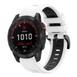 22mm Two-Color Sports Silicone Watch Band