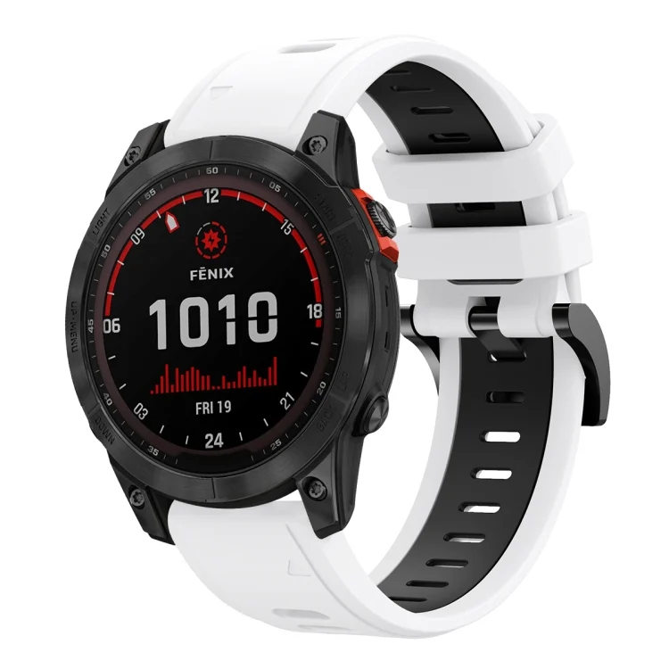 22mm Two-Color Sports Silicone Watch Band