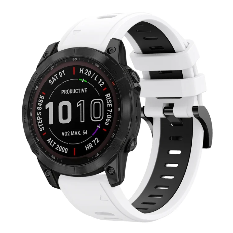 22mm Two-Color Sports Silicone Watch Band