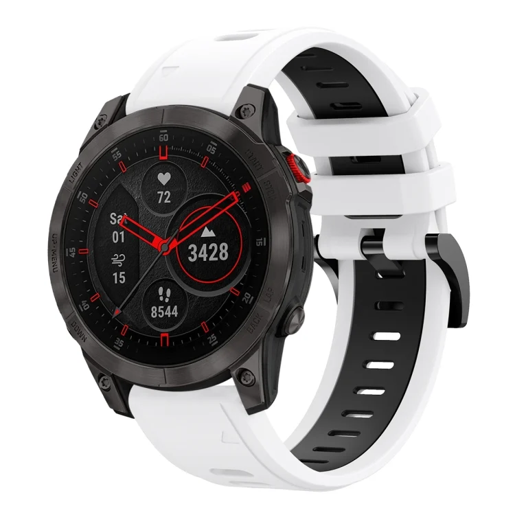 22mm Two-Color Sports Silicone Watch Band