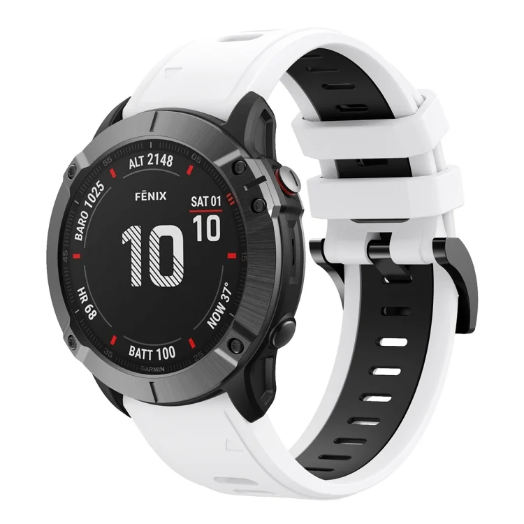 22mm Two-Color Sports Silicone Watch Band