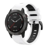 22mm Two-Color Sports Silicone Watch Band