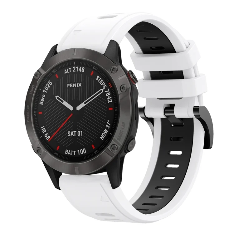 22mm Two-Color Sports Silicone Watch Band