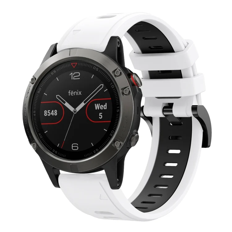 22mm Two-Color Sports Silicone Watch Band
