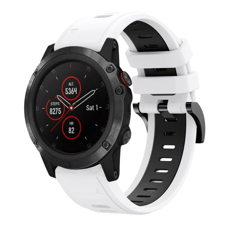 22mm Two-Color Sports Silicone Watch Band