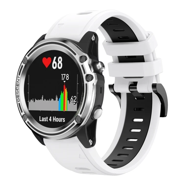 22mm Two-Color Sports Silicone Watch Band