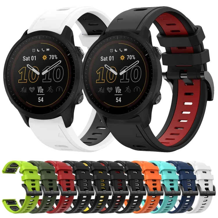 SYA002030113_B1.webp 22mm Two-Color Sports Silicone Watch Band - Image 2